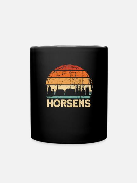 Horsens - Tasse einfarbig - Schwarz