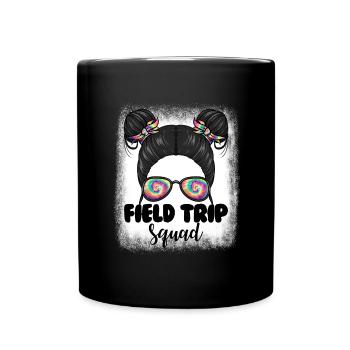 Messy Bun Girl Exkursion Trip Squad Girl's Exkursi - Tasse einfarbig - Schwarz - Vorne