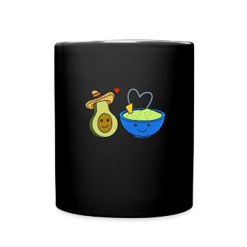 Avocado Guacamole Love - Full Colour Mug - black - Front