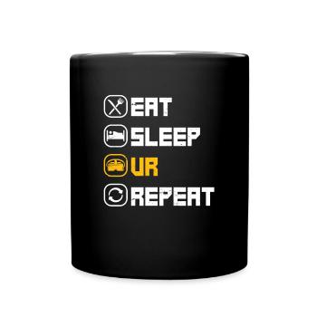 Cadeau VR de réalité virtuelle - Mug uni - noir - Devant