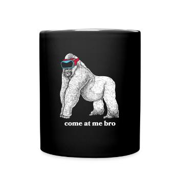 Virtual Reality VR Geschenk - Tasse einfarbig - Schwarz - Vorne