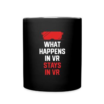 Cadeau VR de réalité virtuelle - Mug uni - noir - Devant