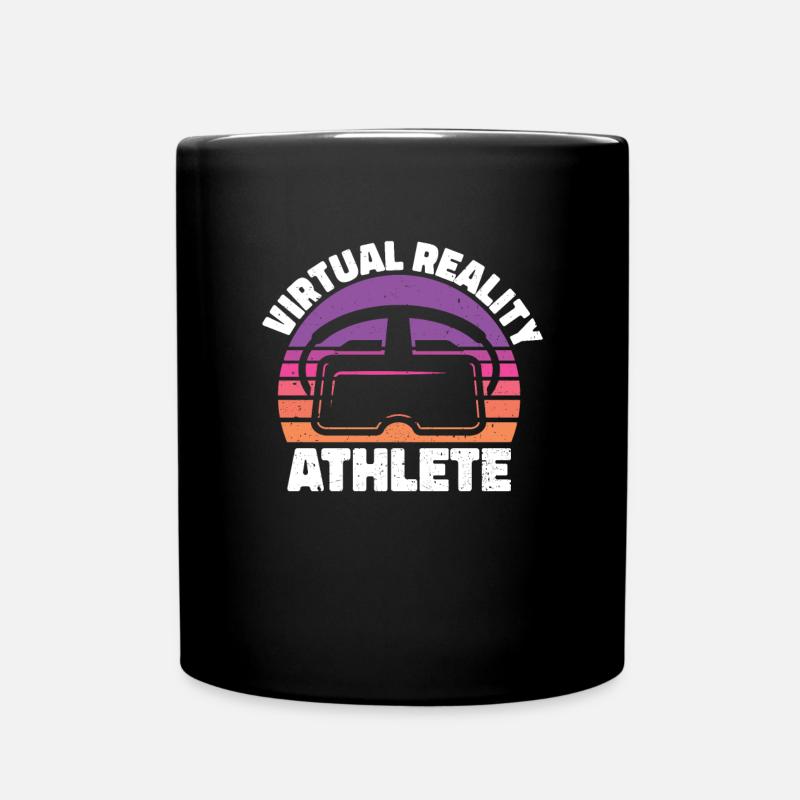 Virtual Reality VR Geschenk - Tasse einfarbig - Schwarz
