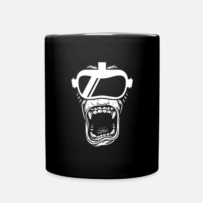 Virtual Reality VR Geschenk - Tasse einfarbig - Schwarz