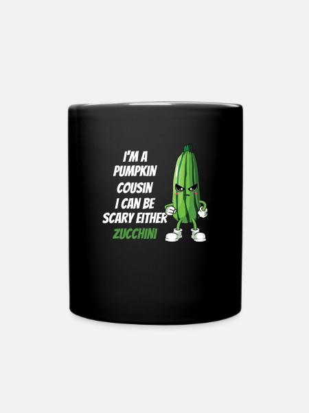 Zucchini - Tasse einfarbig - Schwarz