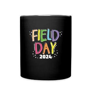Field Day 2024 �ler Kinder Lehrer Field Tag 202 - Tasse einfarbig - Schwarz - Vorne