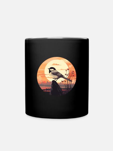 Meise - Tasse einfarbig - Schwarz