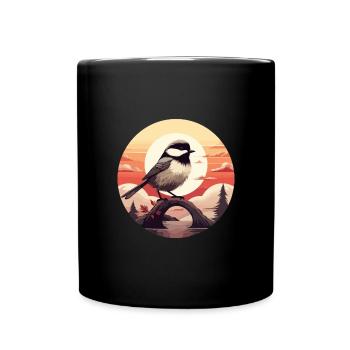 Meise - Tasse einfarbig - Schwarz - Vorne