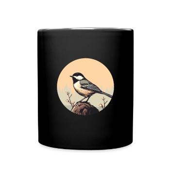 Meise - Tasse einfarbig - Schwarz - Vorne