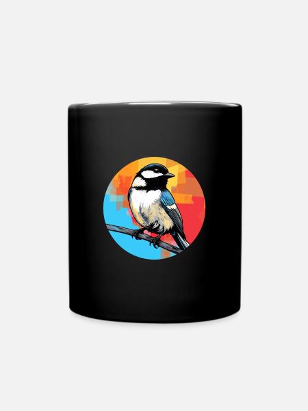 Meise - Tasse einfarbig - Schwarz