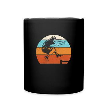Parkour Retro - Tasse einfarbig - Schwarz - Vorne