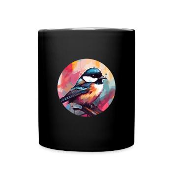 Meise - Tasse einfarbig - Schwarz - Vorne