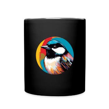 Meise - Tasse einfarbig - Schwarz - Vorne