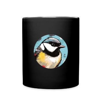 Meise - Tasse einfarbig - Schwarz - Vorne