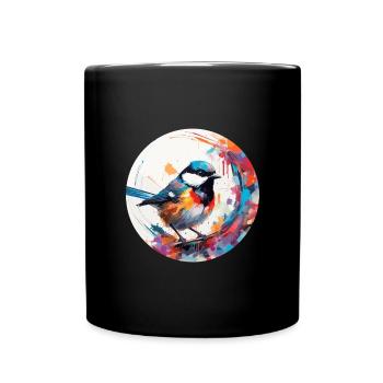 Meise - Tasse einfarbig - Schwarz - Vorne