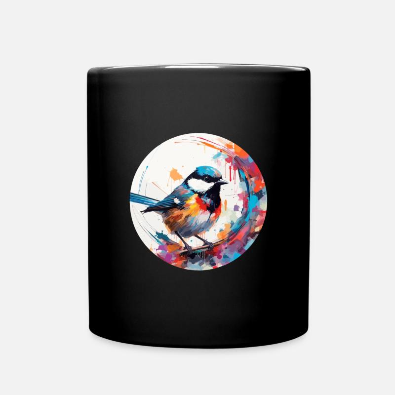 Meise - Tasse einfarbig - Schwarz