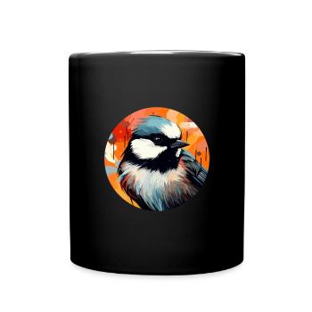 Meise - Tasse einfarbig - Schwarz - Vorne