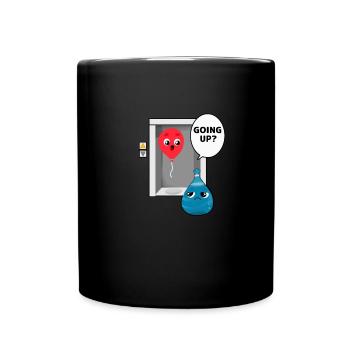 Ascenseur à ballons Dire - Mug uni - noir - Devant