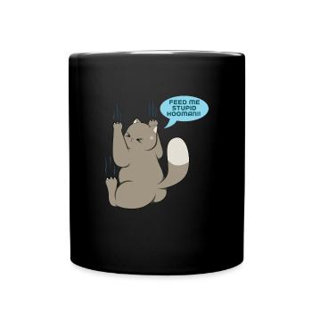 Chat - Mug uni - noir - Devant