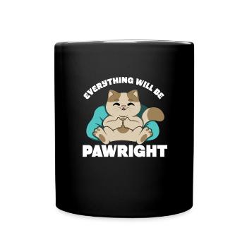 Alles wird gut werden - Tasse einfarbig - Schwarz - Vorne