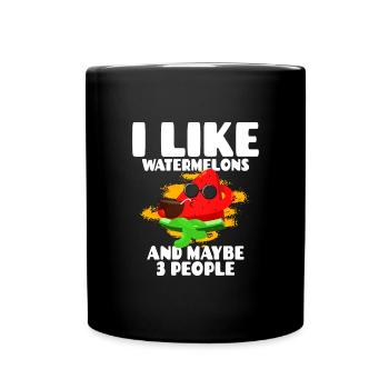 Watermelon - Full Colour Mug - black - Front