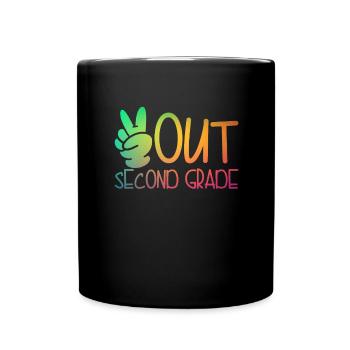 Frieden aus der zweiten Klasse Graduation Frieden - Tasse einfarbig - Schwarz - Vorne
