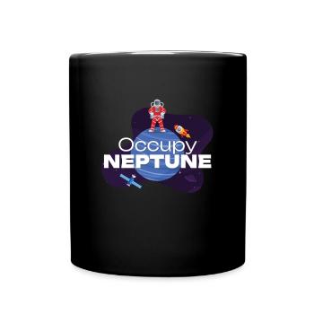 Neptune Occupy Planet Space - Full Colour Mug - black - Front