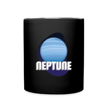 Neptune Planet Universe - Full Colour Mug - black - Front