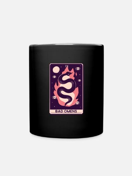 Bad Omens Schlange Tarotkarte schlechte Omens - Tasse einfarbig - Schwarz
