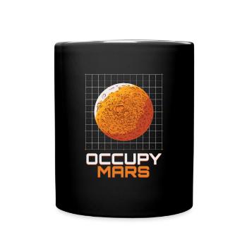 Occupy Mars Planet Universe - Mug uni - noir - Devant