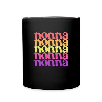 Nonna Muttertag Italienische Oma Frauen Nonna - Tasse einfarbig - Schwarz - Vorne