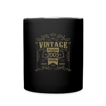 Millésime 2005 Anniversaire Vintage - Mug uni - noir - Devant