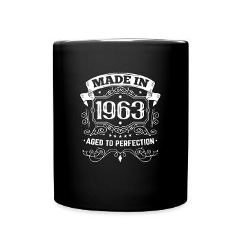 Geburtstag Jahrgang 1963 - Made in 1963 - Tasse einfarbig - Schwarz - Vorne