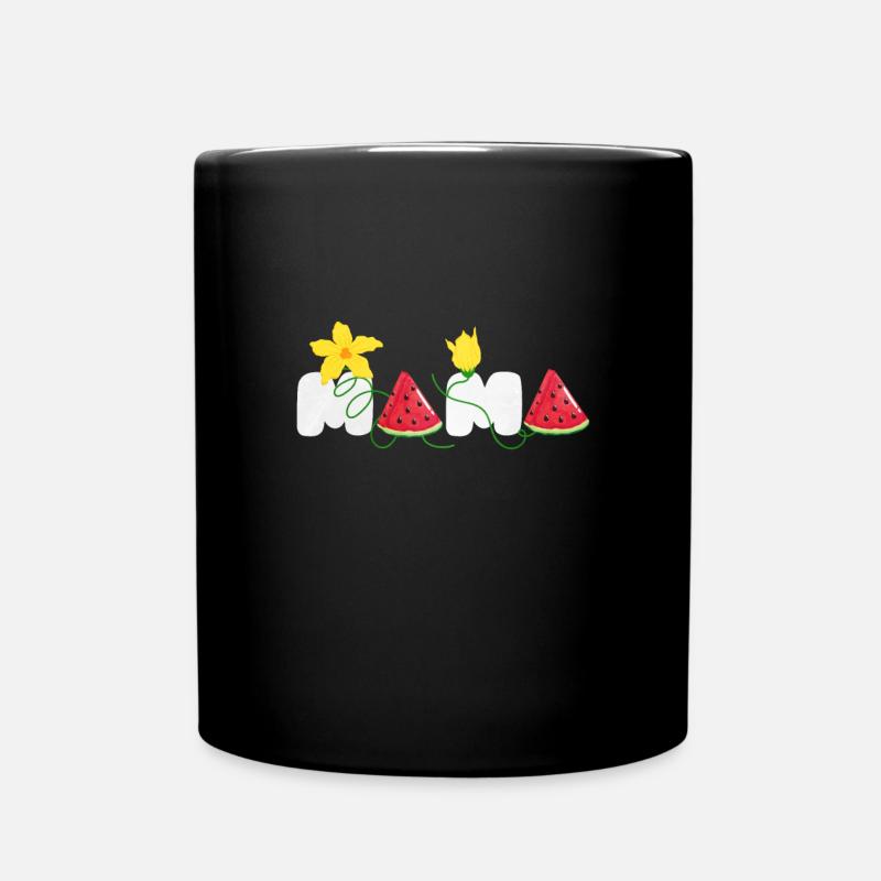 Wassermelone - Tasse einfarbig - Schwarz