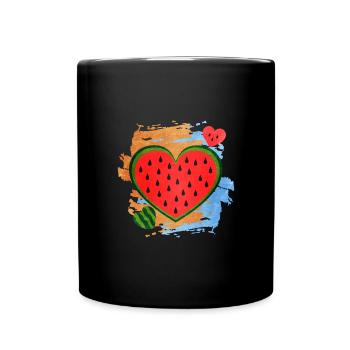 Watermelon - Full Colour Mug - black - Front