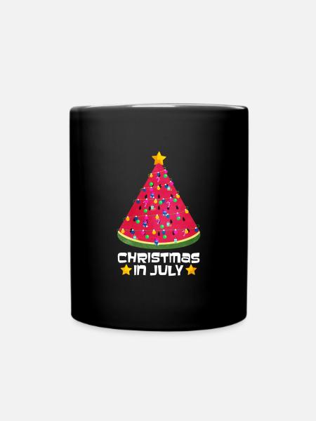 Wassermelone - Tasse einfarbig - Schwarz