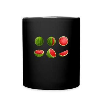 Watermelon - Full Colour Mug - black - Front