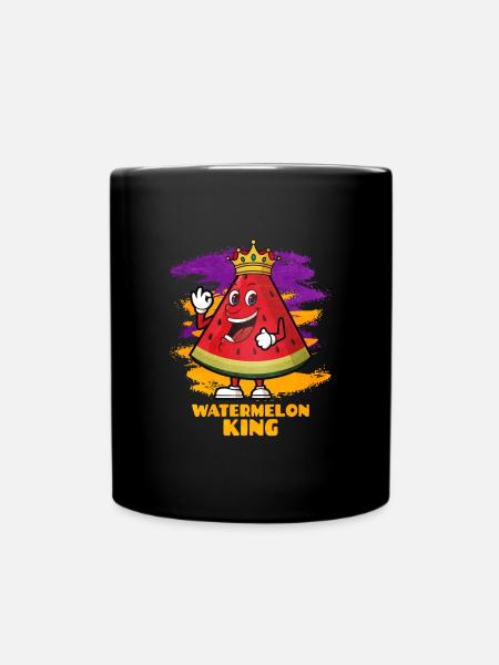 Wassermelone - Tasse einfarbig - Schwarz