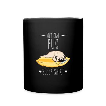 Chemise de sommeil officielle Carlin - Mug uni - noir - Devant