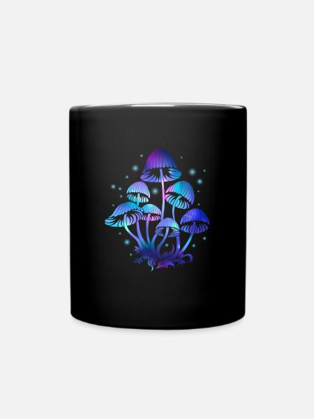 Psychedelic Fungi Festival EDM Musik - Tasse einfarbig - Schwarz