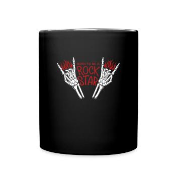 Heavy Metal Rock Star Rockmusik - Tasse einfarbig - Schwarz - Vorne