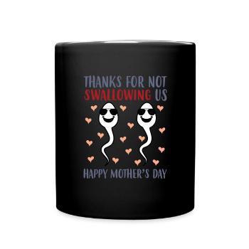 Merci d’avoir partagé les célébrations de la fête des Mères avec nous. - Mug uni - noir - Devant