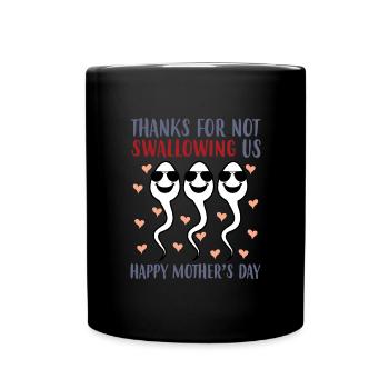 Merci d’avoir partagé les célébrations de la fête des Mères avec nous. - Mug uni - noir - Devant
