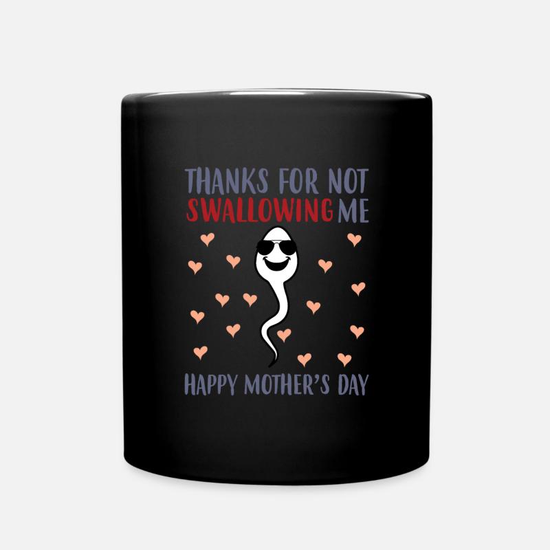 Merci de ne pas nous avaler, - Mug uni - noir