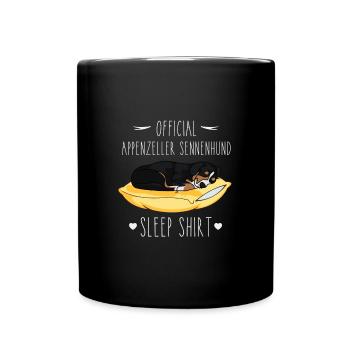Appenzeller Mountain Dog Sleep Shirt - Full Colour Mug - black - Front