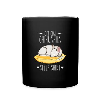 Official Chihuahua Sleep Shirt - Tasse einfarbig - Schwarz - Vorne