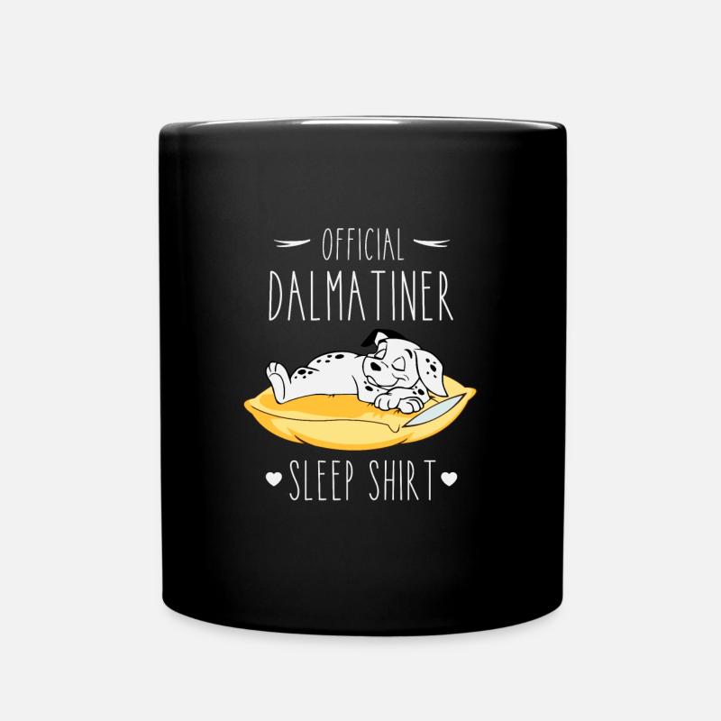 Official Dalmatiner Sleep Shirt - Tasse einfarbig - Schwarz