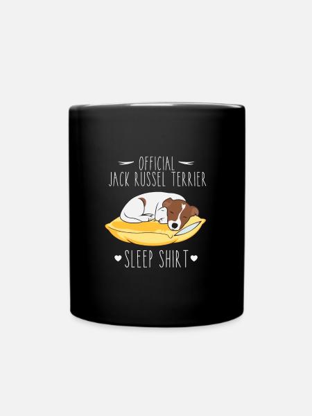 Chemise de sommeil officielle Jack Russel Terrier - Mug uni - noir