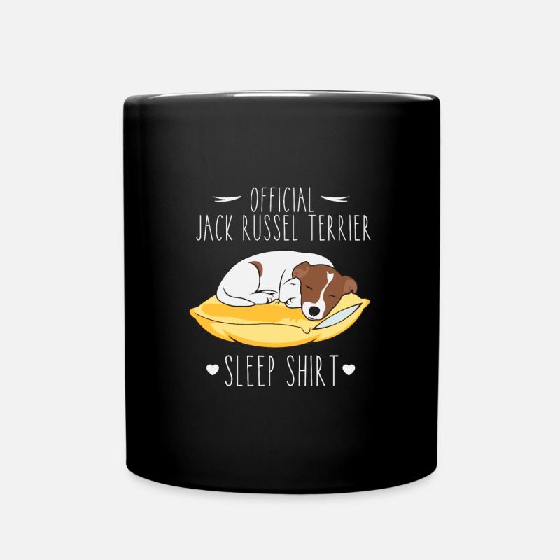 Official Jack Russel Terrier Sleep Shirt - Tasse einfarbig - Schwarz