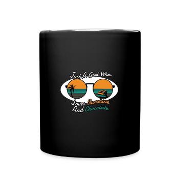Chocolat - Mug uni - noir - Devant